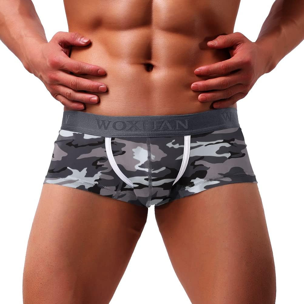 Men's Sexy Underwear Boxer Briefs Mesh Breathable Underpants - Image 2