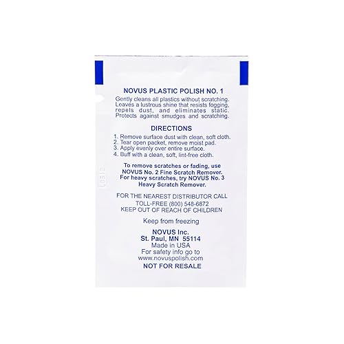 Miniatura 3 de NOVUS 7022  Plastic Clean & Shine #1  1 paquete de tamaño de muestra