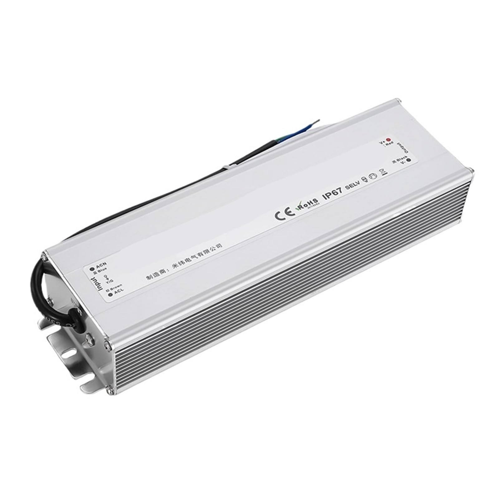 Alimentation de commutation étanche LPV 150W 200W 250W AC-DC 12V 24V 36V 48V IP67, transformateur d'éclairage à tension constante LED(12V,250W)