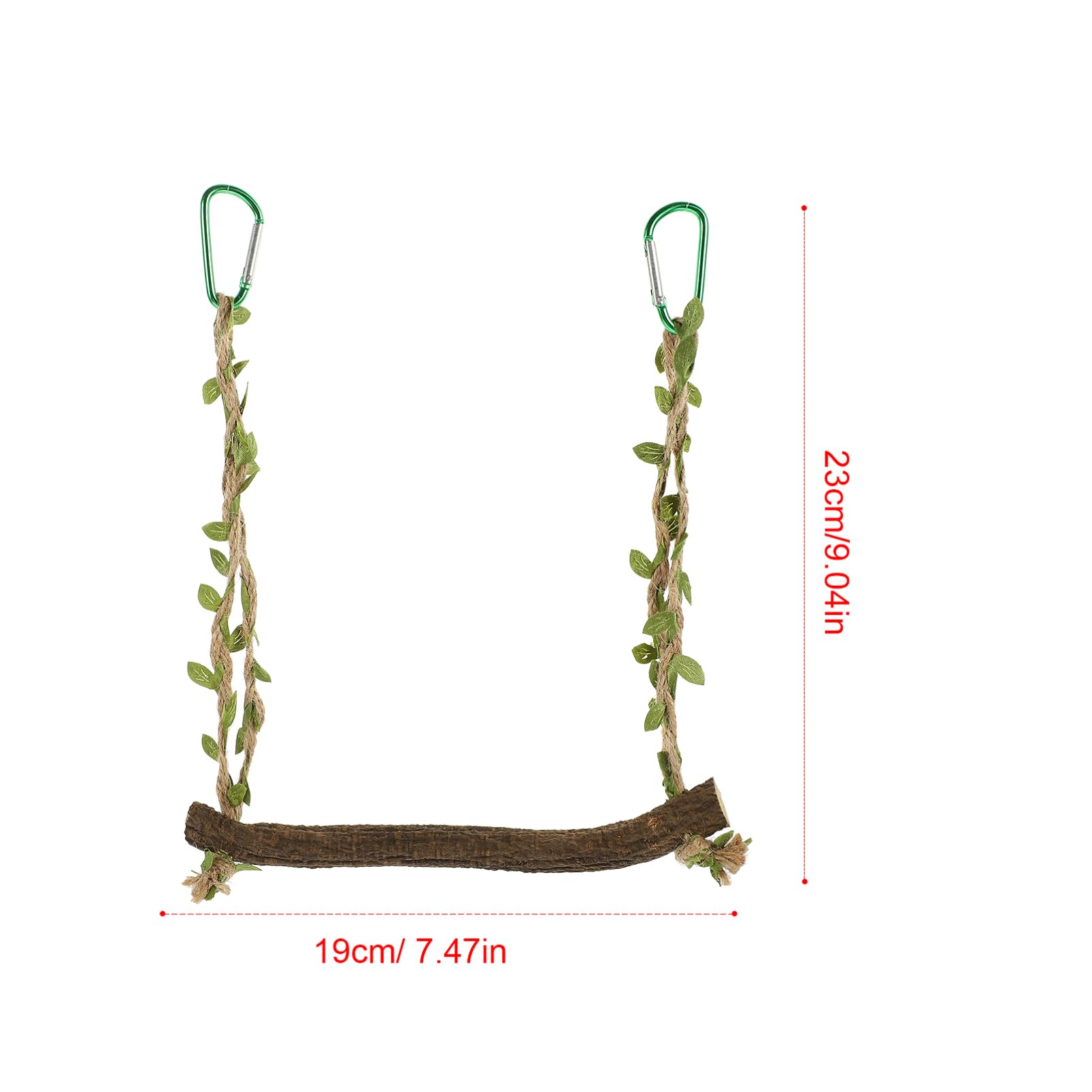 BESPORTBLE 4pezzi Altalena Per Uccelli Legno Naturale Giocattolo Appeso Per Pappagalli e Parrocchetti Accessori Per Allenamento e Riposo Gabbia Senza Installazione Necessaria Per Attività e