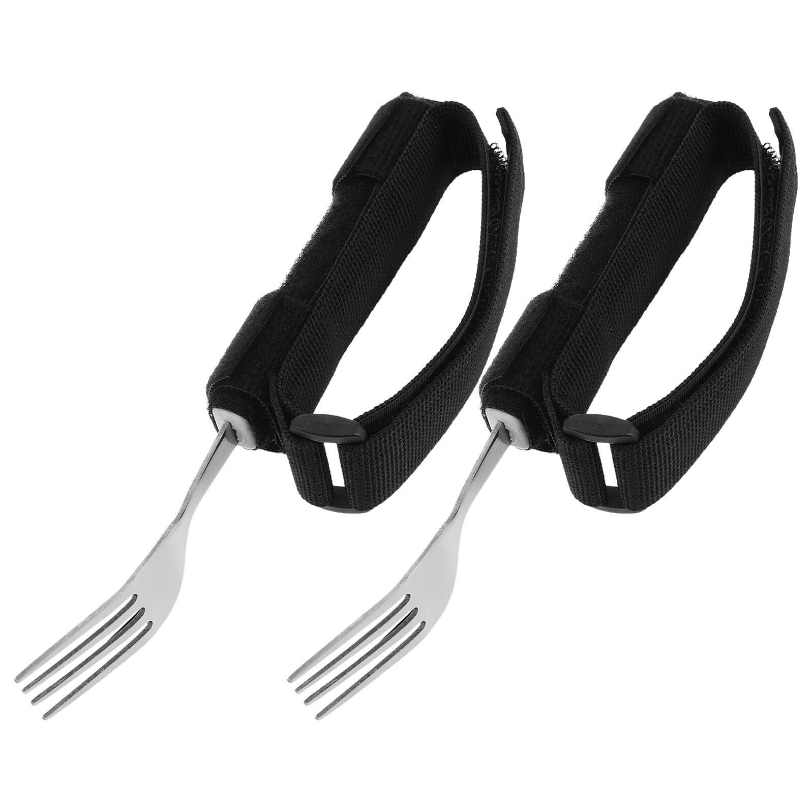 2 Soportes Ajustables para Cubiertos con Correa Adaptable para Comer para Cubiertos Adaptables para Tenedores para Personas con Discapacidad Y Personas