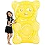 60" Inflatable Gummy Bear Pool Float for Kids and Toddlers Pool Raft Cute Water Pool Toy for Swimming Pool and Beach