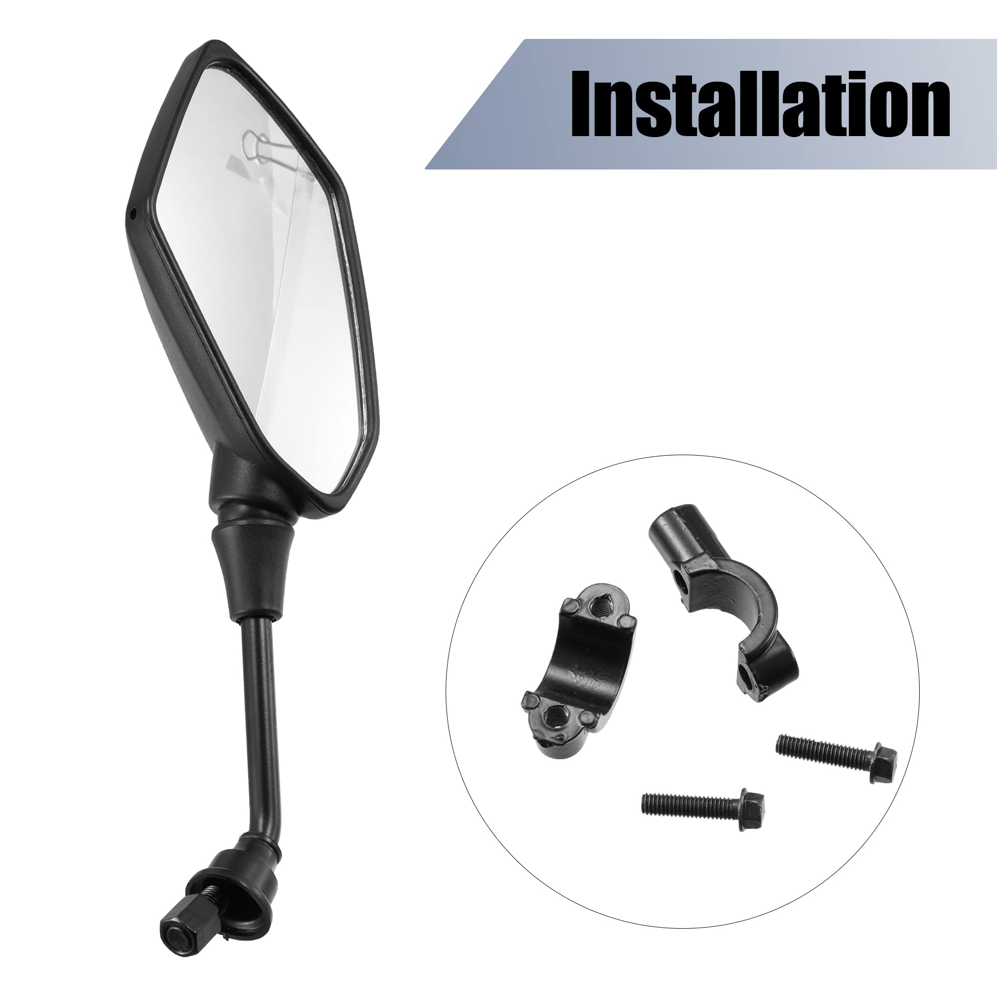 Atv Mirror 2X UTV ATV Rear View Side Mirrors 10mm For Polaris Sportsman Touring 4-wheeler E Atv Mirrors - Foto 11