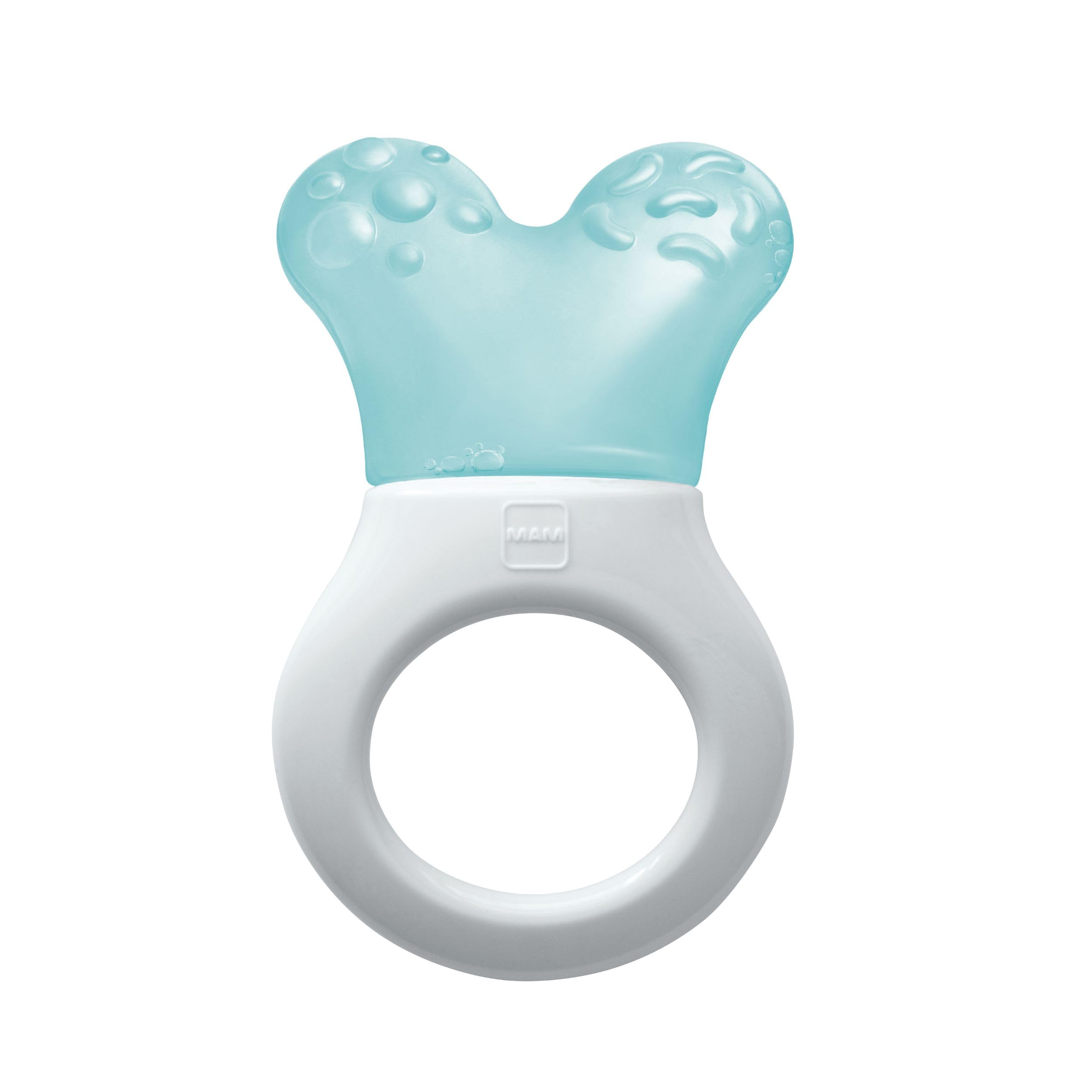 MAM Mini Cooler & Clip Dentaruolo, Massaggia gengive neonati 2+ mesi, Azzurro