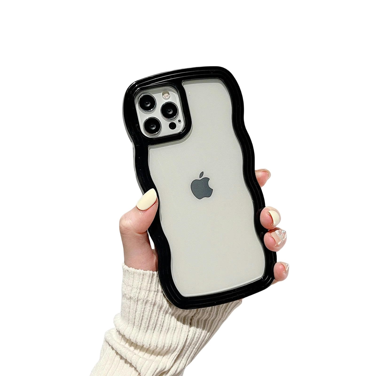 Coque iPhone 14 Pro transparente et antichoc RESETY MaxCandy noire