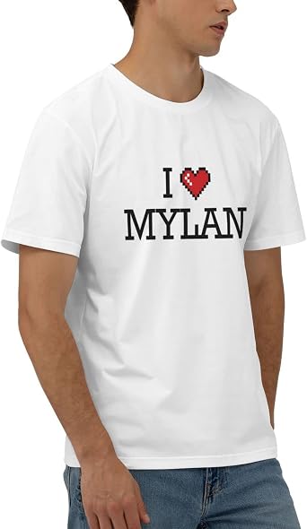 Funny Men T-Shirt I Love Mylan T Shirt Teen Girls Trendy Stuff