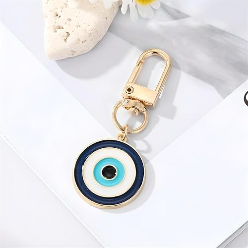 Miniatura 4 de Lindo llavero de mal de ojo para mujer, dije de buena suerte, llavero para llaves de coche, bolso, mochila