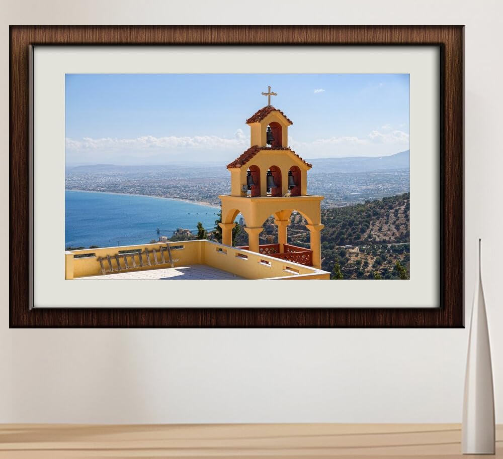 JVERF - JZZI05582 Greece Church Crete Cross| Self-Adhesive Painting | Frameless