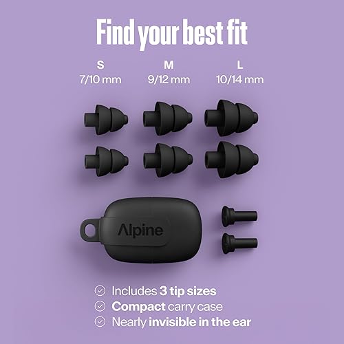 Vista 13 de Alpine PartyPlug - Tapones para los oídos de concierto con reducción de ruido de 19 dB, protección auditiva reutilizable para festivales de música