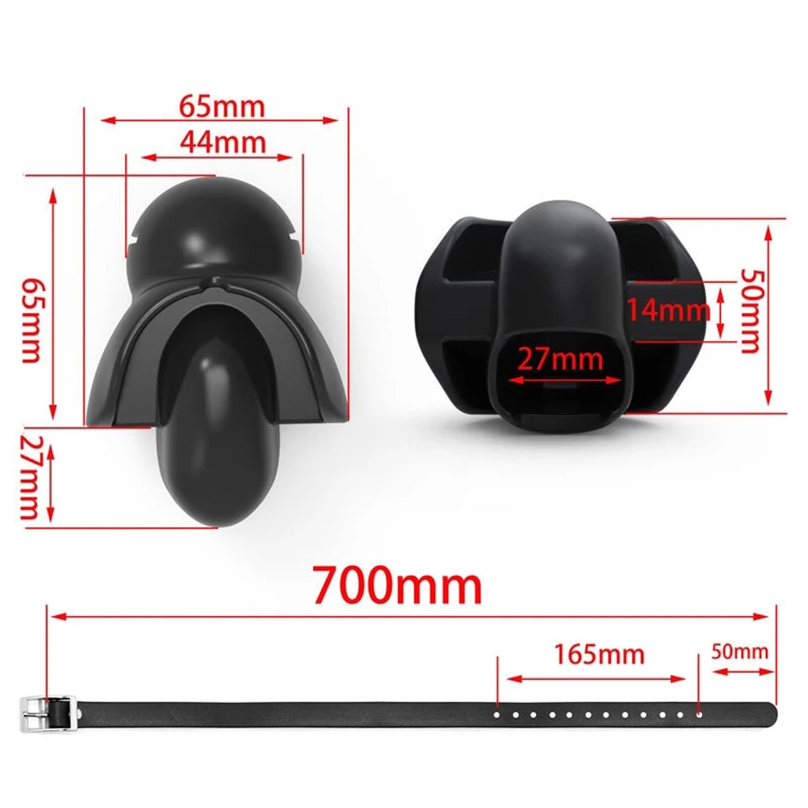 Ball Gag Silicone Mouth Gag BDSM Esclave Fétiche Jeu de Sexe Jeu de Rôle Bondage Bouche Respirante Réglable Ball Gag Silicone Gag Ball Gag Sex Toy for Couples Femmes Hommes (Color : Schwarz