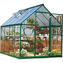 Palram - Canopia Hybrid 6 x 8 Greenhouse - Forest Green
