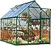 Palram Nature Series Hybrid Hobby Greenhouse - 6' x 8' x 7', Forest Green