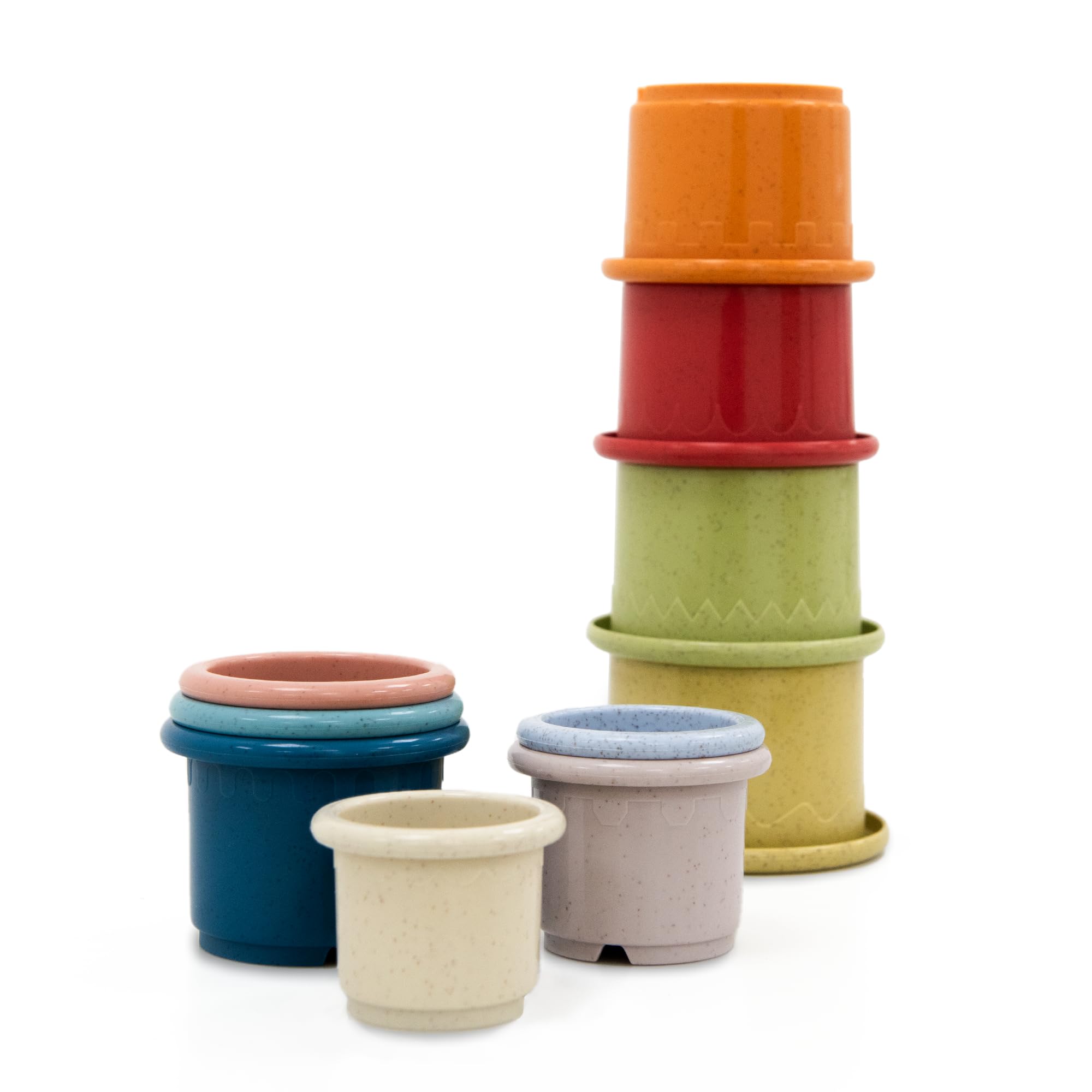 Play Project Baby Stacking Cups Learning Toy | Eco Friendly Baby Toys | Early Development & Activity Set