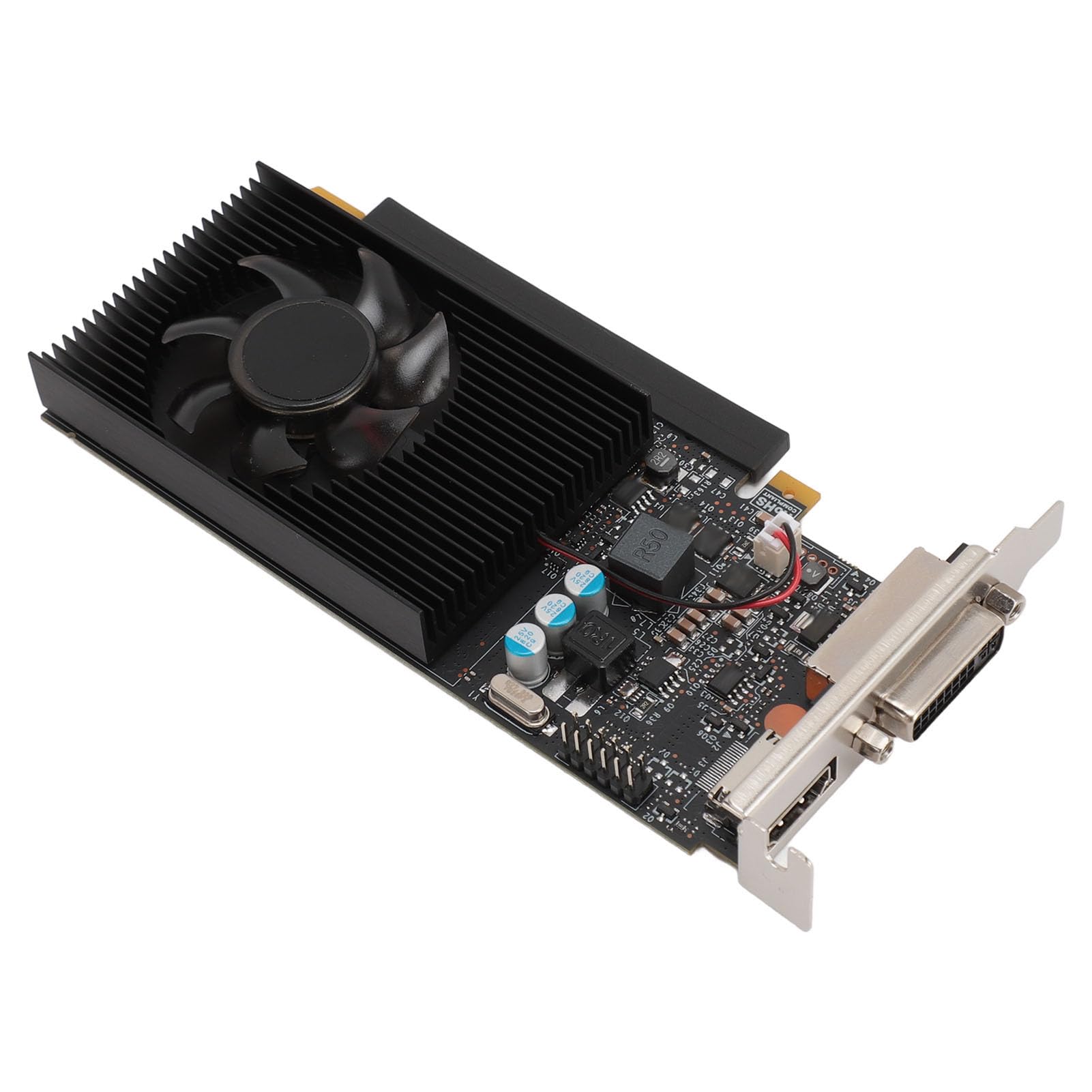 VBESTLIFE Karta Graficzna GT730 4 GB, 64-bitowy Procesor Graficzny DDR3, Karta Graficzna do Gier PCIE 2.0 16X, do Komputera Stacjonarnego