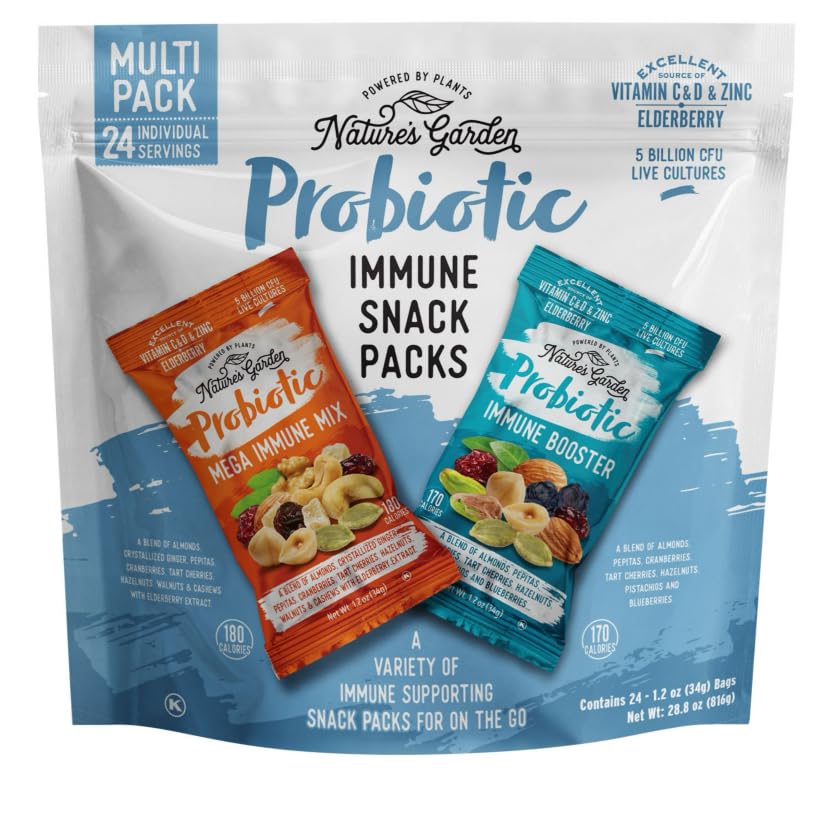 Nature's Garden Probiotic Immune Snack Packs - 28.8 oz. (24 pk.), 1.5 Pound (Pack of 1)