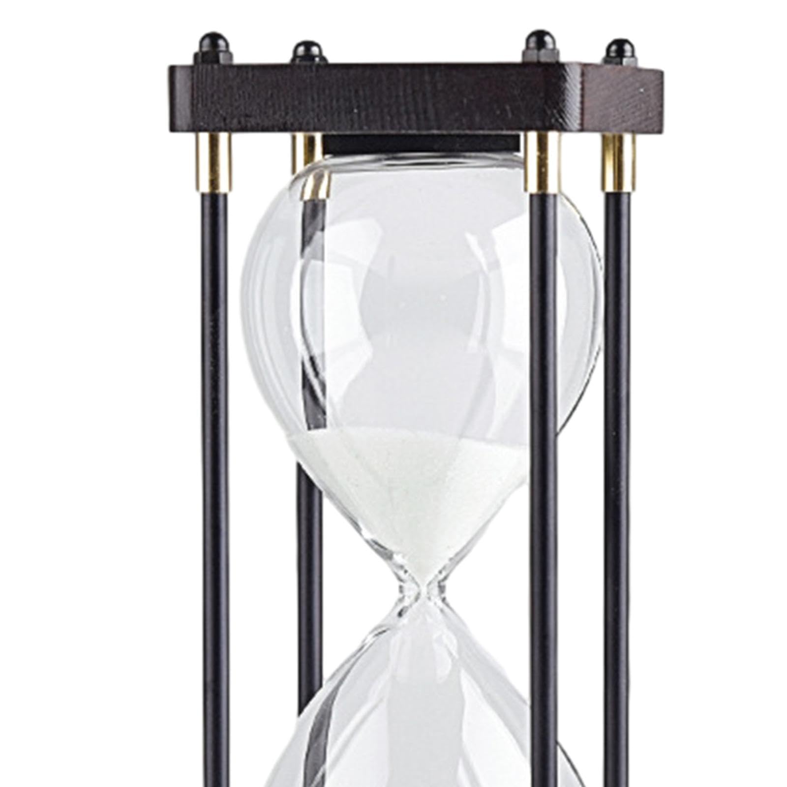 Reloj de Arena de 30 Minutos para Decoración de Escritorio, Hogar, Hogar, Cocina, Cumpleaños, Regalo, Fiesta, Oficina, Blanco, Individual