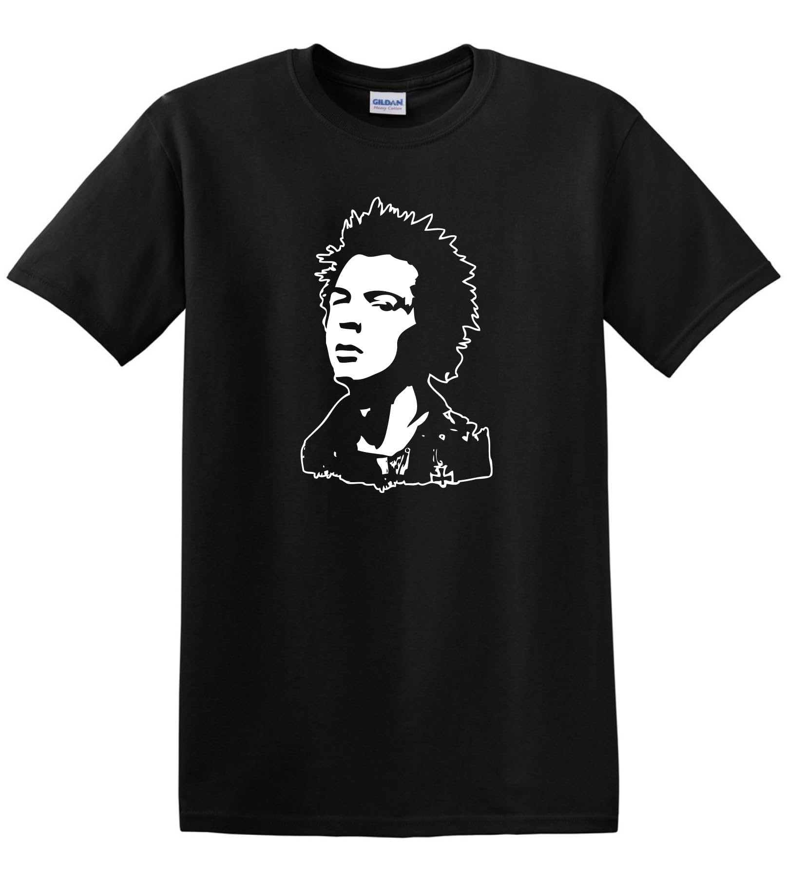 Sid Vicious Sex Pistols Punk Icon Punk Rock Heavy Cotton t-Shirt Black