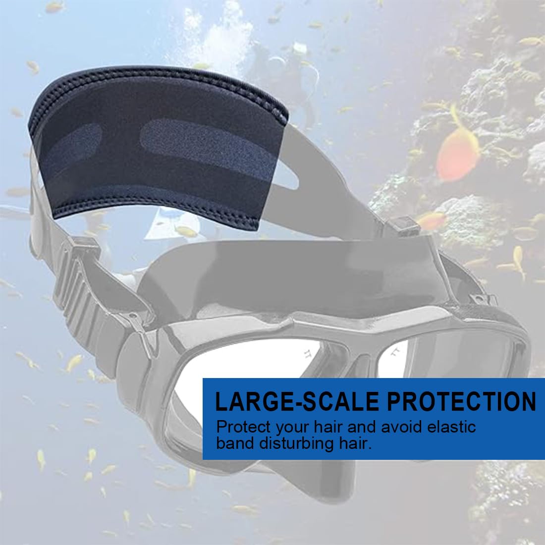 Fascia In Neoprene Per Maschera Subacquea - Copricinghia Comfort Per Snorkeling E Immersioni, Taglia Unica - Foto 8