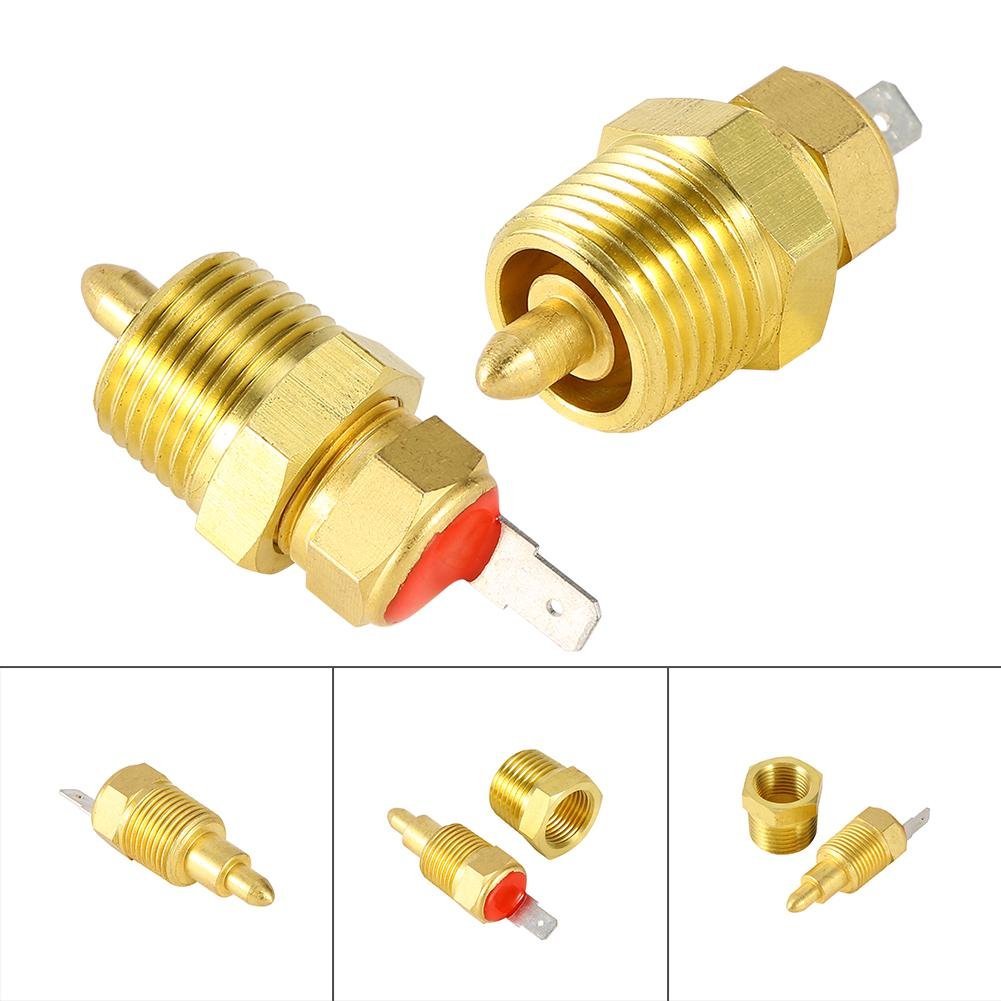 Kühlgebläse Thermostatschalter, Gold, 185 bis 175 Grad, Elektromotor, 3/8 Zoll, Lüfterthermostat Temperaturschalter