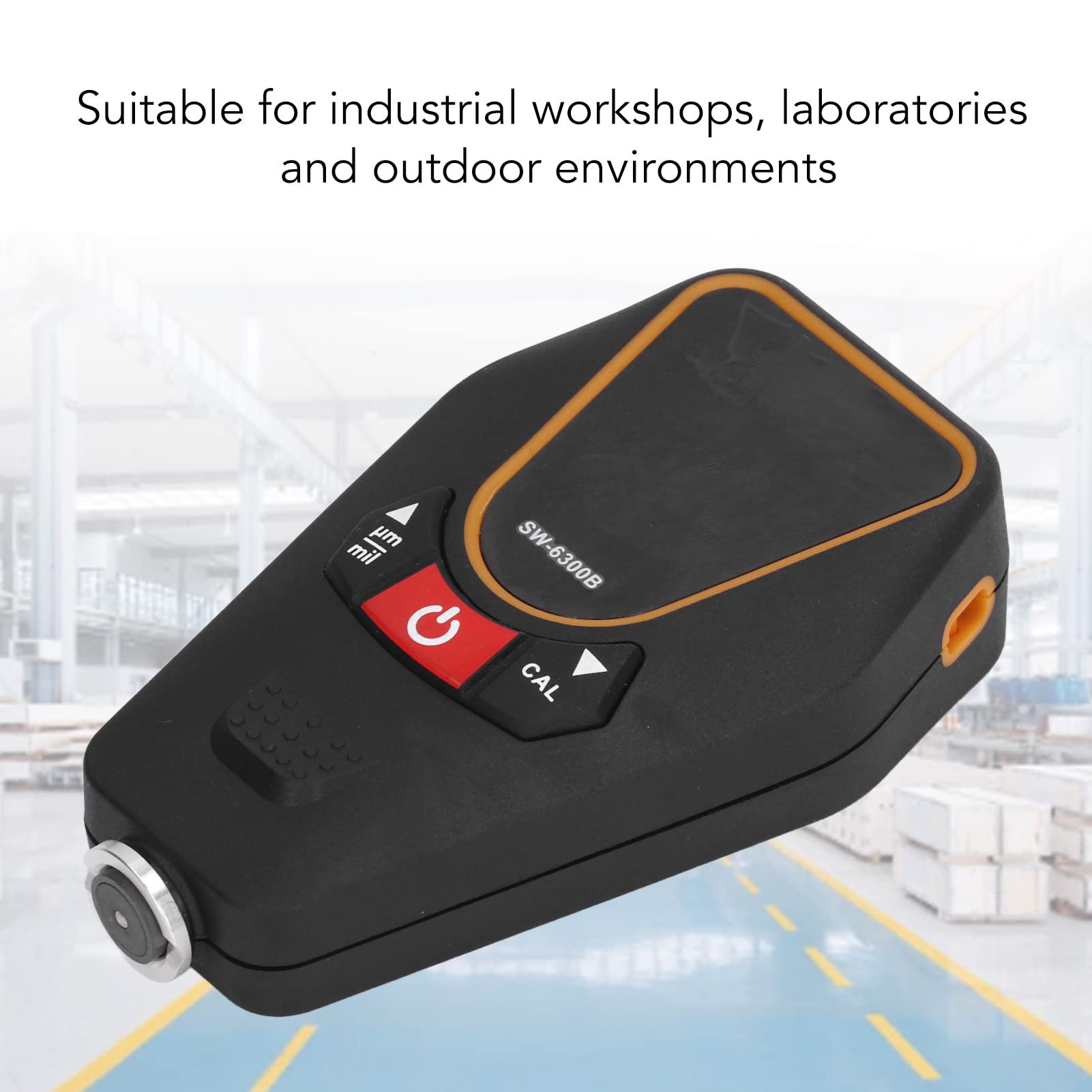 Ejoyous Medidor de Espesor de Revestimiento Medidor de Espesor de Pintura Digital ABS con Sonda de Alta Precisión 0 a 1700 μm Reconocimiento Automático de Sustrato Calibración Multipunto para Talleres