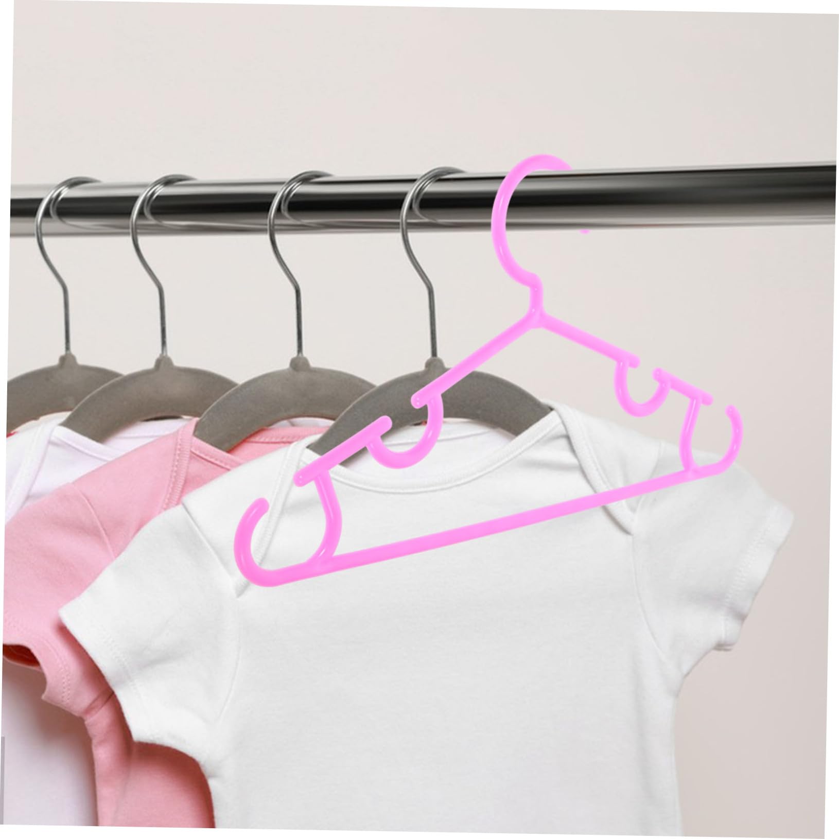 MAGICLULU 40 Piezas De Perchas para Niños Perchas para Niños De Ropa para Percha De Tela Pesadas para Faldas Perchero De Plástico para Bebés