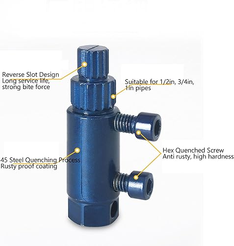 Miniatura 3 de WALFRONT Broken Pipe Thread Extractor Tool Broken Faucet Removal Tool Easy Out Bolt Extractor Kit with Reverse Slot Design