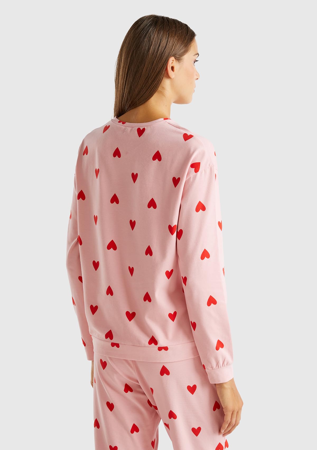 United Colors of Benetton Maglia G/C M/L 39r73m05w Parte Superiore del Pigiama Donna