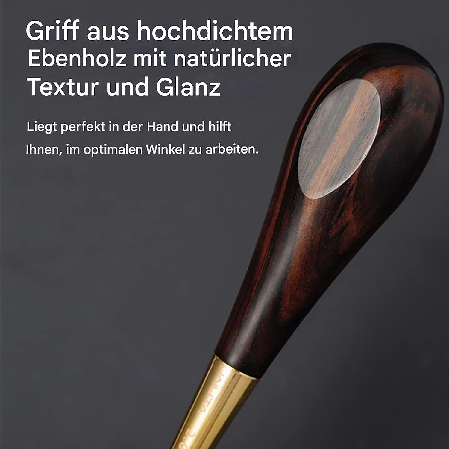 WUTA Leder Ahle Set mit Aufbewahrungsbox, Nähahle Vorstecher aus Messing mit Hartholz Griff, Locher Stanzen Werkzeug für DIY Lederarbeiten, Holzarbeiten, Schneiderarbeiten（S+M+L）