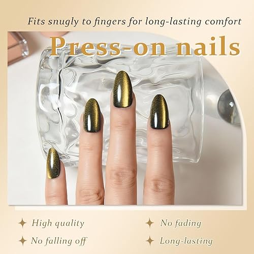 Vista 404 de evpct-Kit de 2 piezas de polvo metálico dorado y plateado con efecto espejo cromado para uñas; pigmento de uñas holográfico iridiscente camaleónico