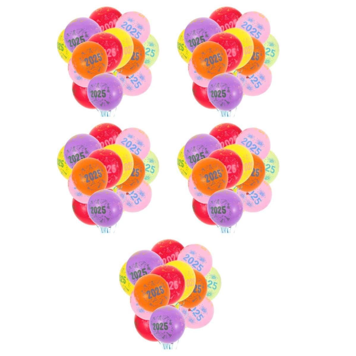 Toyvian 500 Pezzi Palloncini 2025 in Lattice da 12 Pollici per Feste