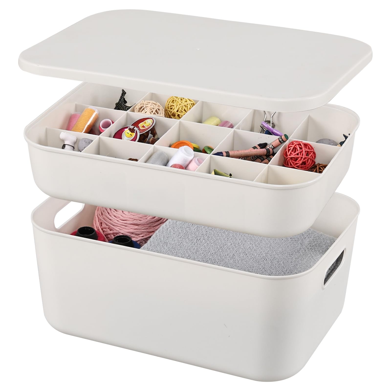 Corbeille organizer en plastique pour le rangement de la cuisine au bureau