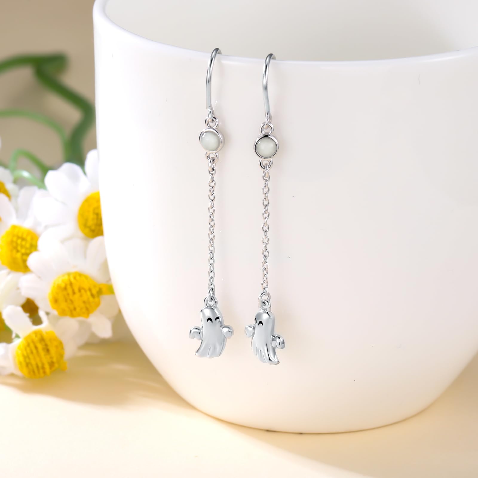 Ohrringe Damen Silber 925 Lebensbaum/Libellen/Oktopus/Meerjungfrauenflosse/Seekuh/Spinnen Ohrringe Schmuck Geschenke für Frauen