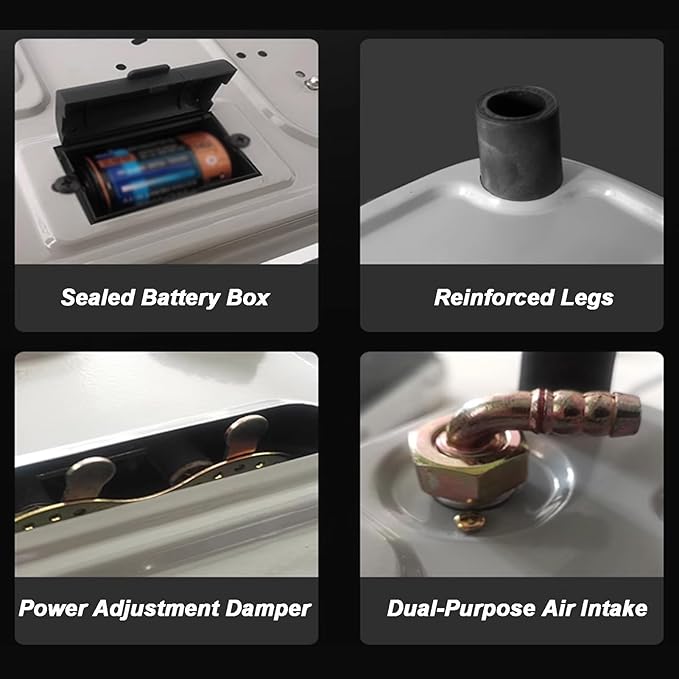 Estufa de Gas 1 Puesto 43x33 cm Empotrable miniatura 6