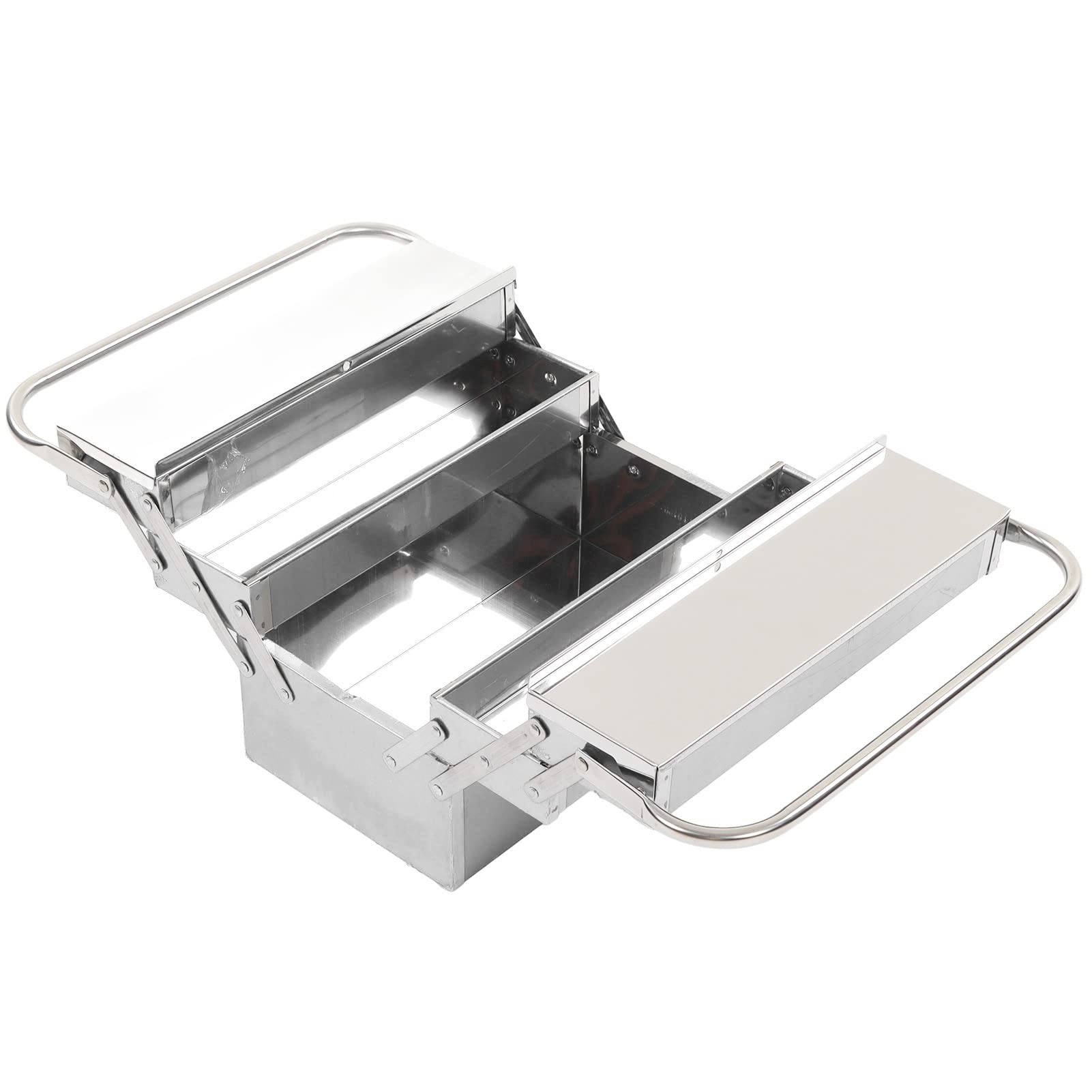 Portable Cantilever Tool Box crafted from Stainless Steel