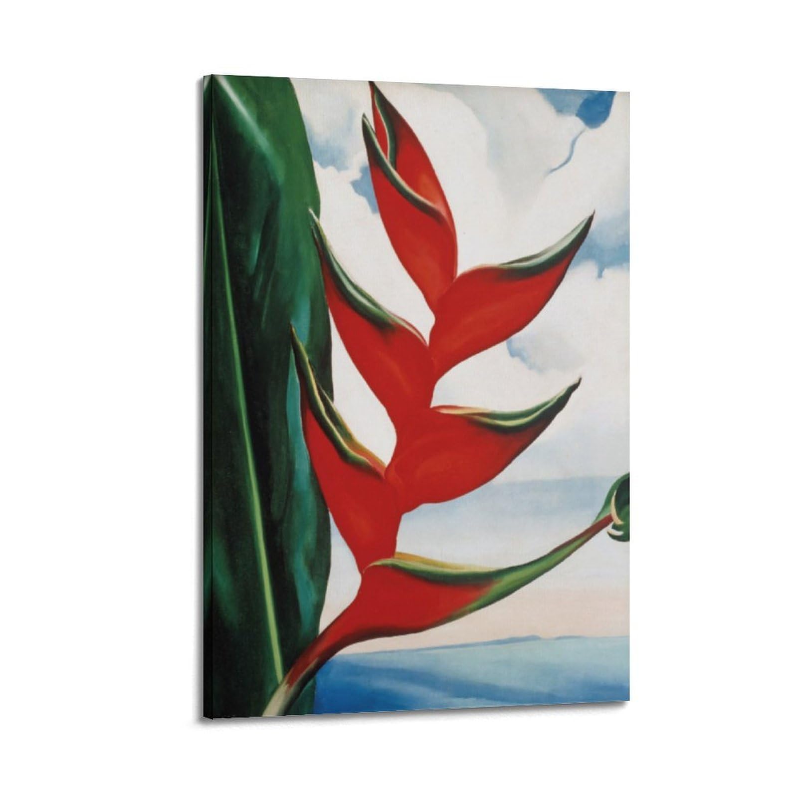 xiaoxiaoshen Georgia O'keeffe Heliconia Hawaii Floral Painting Canvas Poster Wall Art Prints Room Aesthetic Murals Bedroom And Living Decorations 24x36inch(60x90cm)