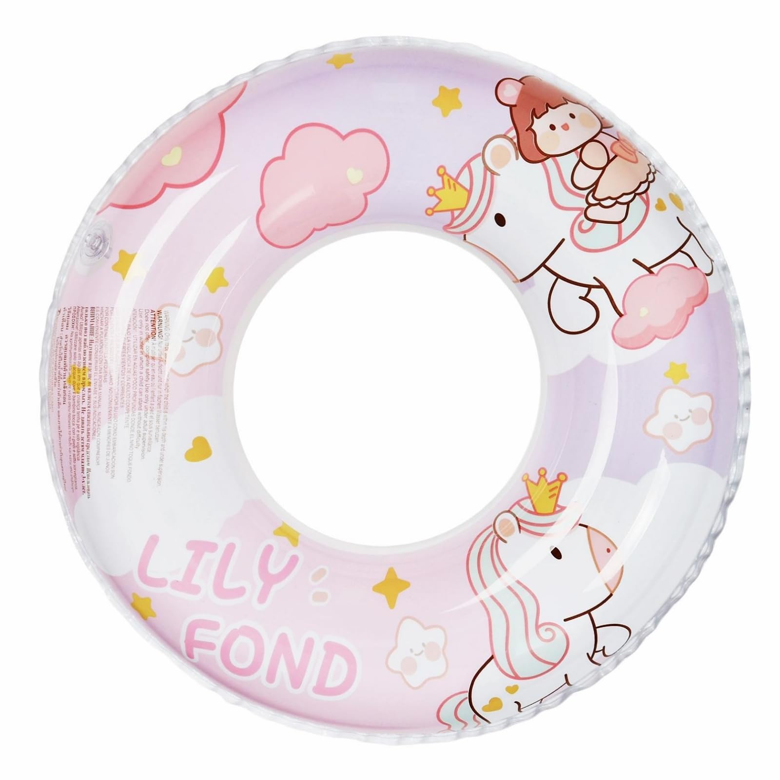 Anillo de Natación para Niños, Anillo de Natación Hinchable, boya Hinchable para Piscina,Regalo de Juguetes de Piscina para Niños,Anillo de Agua Hinchable, para Niños y Niñas de 2 a 4 años