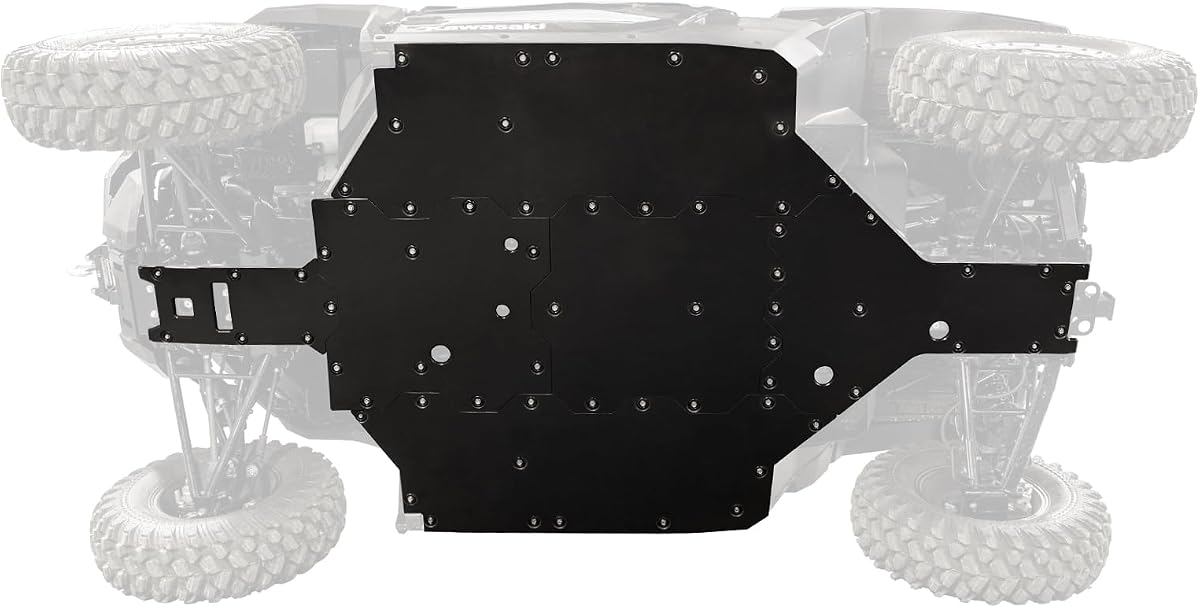 SuperATV Full Skid Plate for Kawasaki Ridge Limited and Ranch Editions | 2024+ | UHMW Material