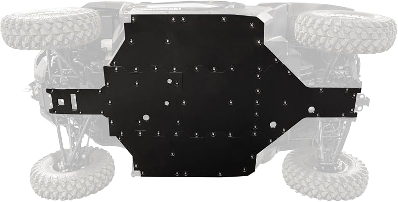 SuperATV Full Skid Plate for Kawasaki Ridge Limited and Ranch Editions | 2024+ | UHMW Material
