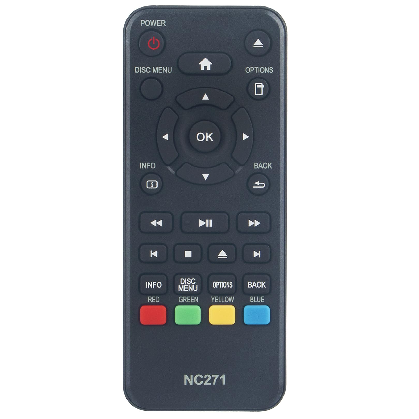 Télécommande NC271 de remplacement pour lecteur Philips BDP1502 en panne
