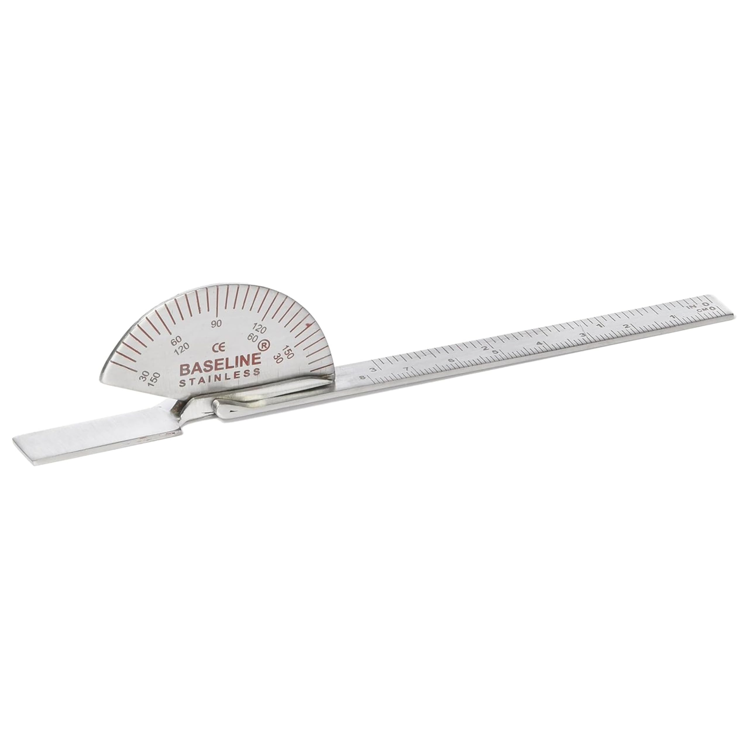 Baseline , Goniomètre 15 cm de Doigt/Orteil, acier inoxydable, mesure en centimetres, cadre à 2 échelles