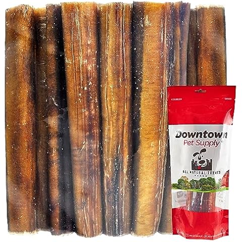 Downtown Pet Supply Bully Sticks for Dogs (6", 5-Pack, Jumbo) Non-GMO, Grain Free, Rawhide Free Dog Chews Long Lasting Pizzle Sticks - Low Odor Bully Sticks for Large Dogs Cover