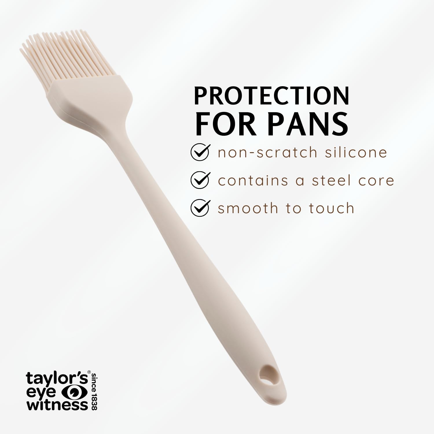 Taylors Eye Witness Oyster Silicone Pastry Coating Brush - Dishwasher Safe, Heat Resistant, Basting & Glazing - Image 3