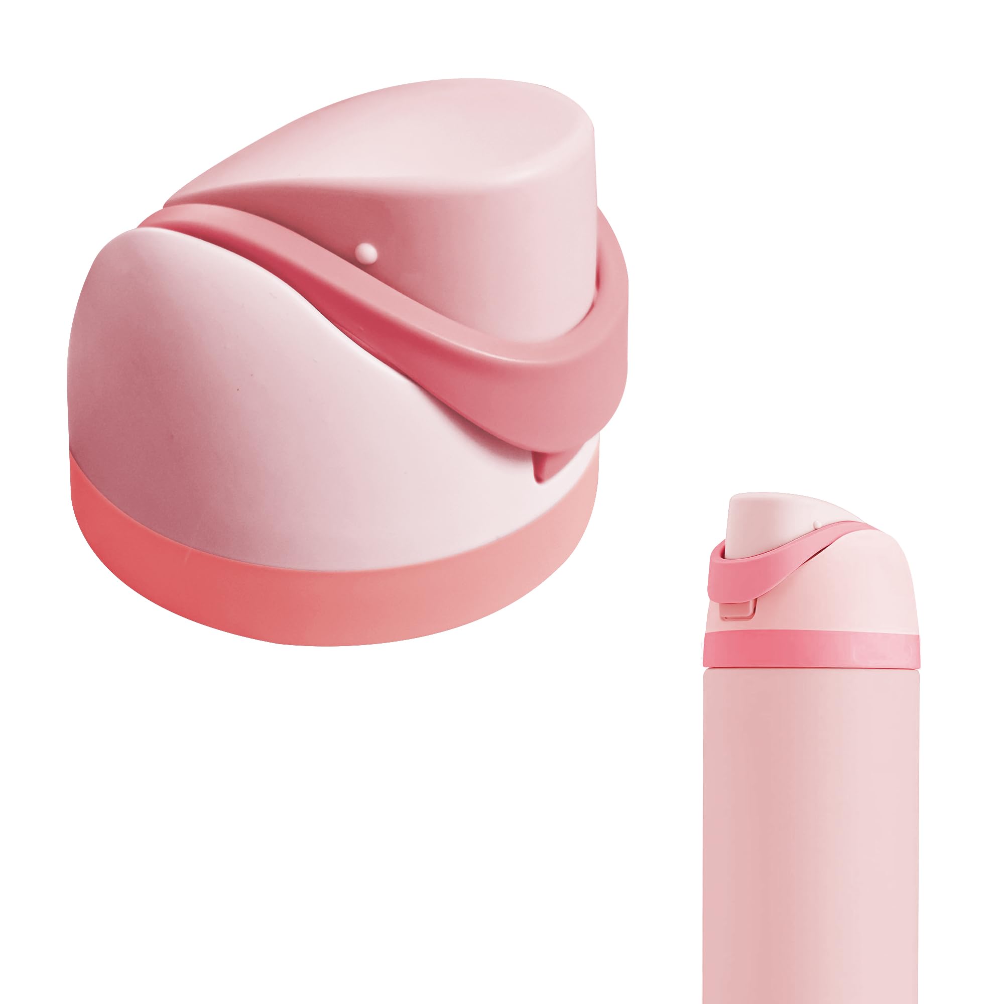 Replacement Lid for Owala Freesip, One Button Water Bottle Top Lid Compatible with Owala Cup 16oz 24oz 32oz 40oz, BPA-Free Replacement Accessories, No Water Leakage, Only Lid Pink