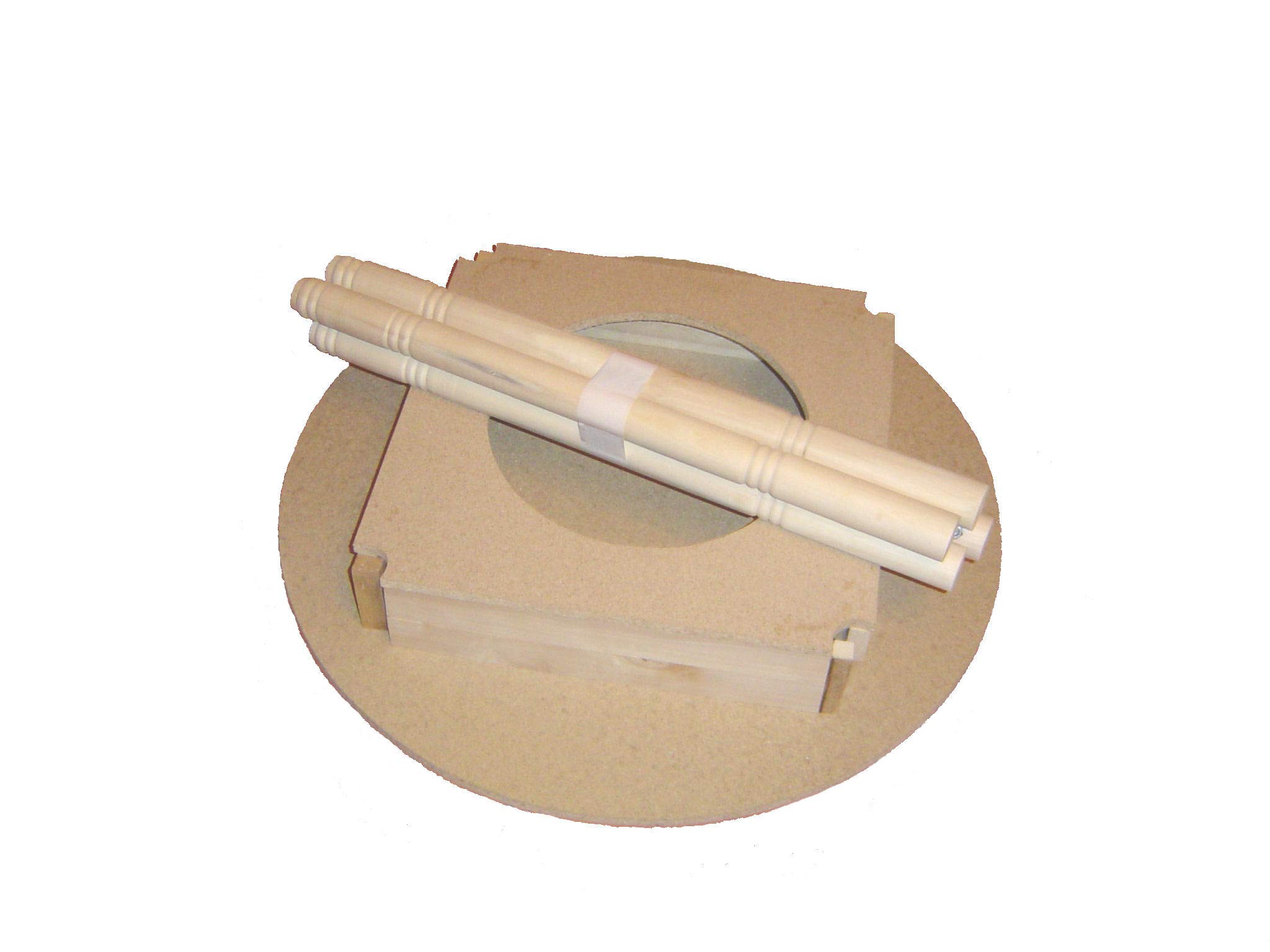 Mesa Camilla Circular Desmontable (80, 74)