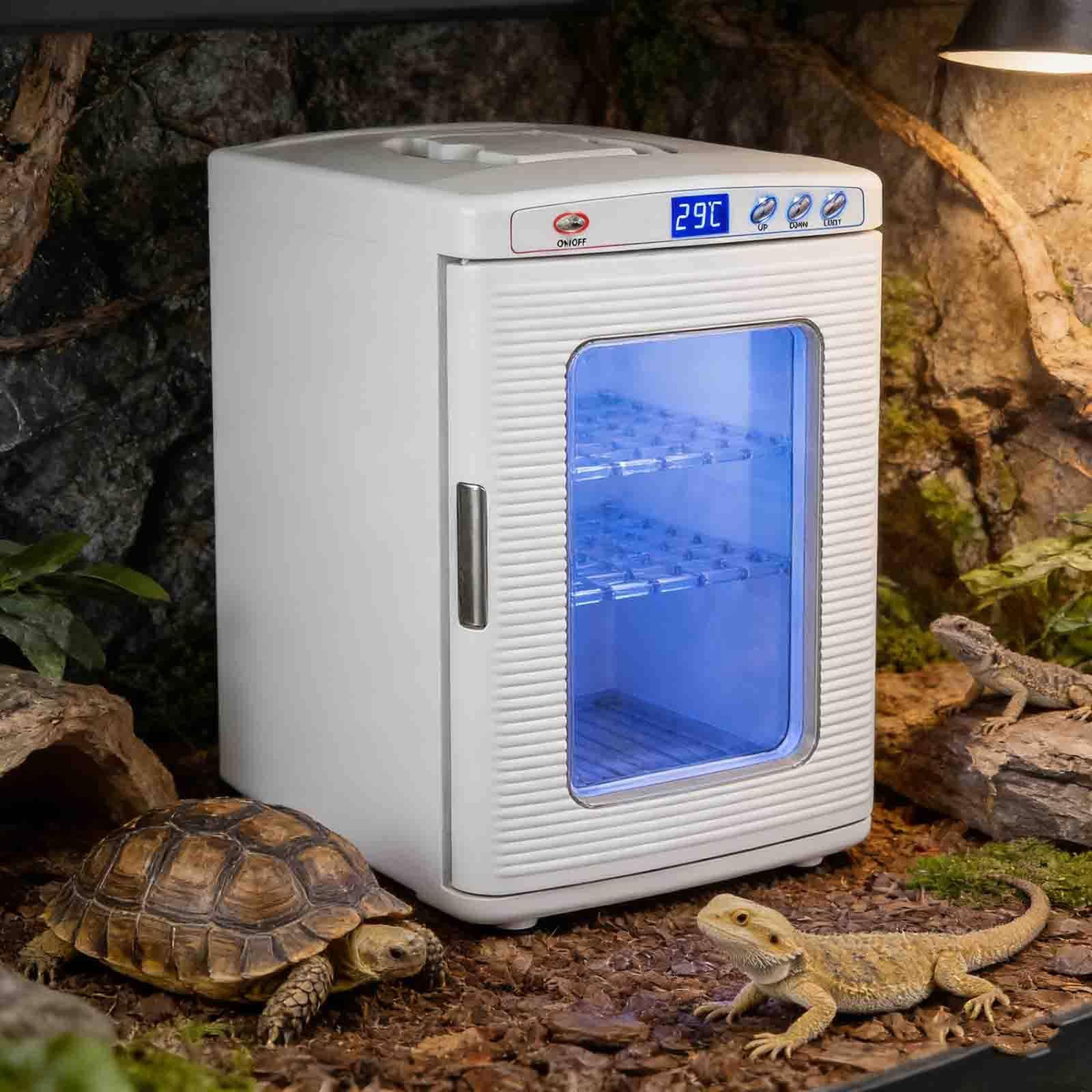 Incubatrice per rettili, controllo preciso della temperatura 36-140°F White | incubatrice for uova di rettili, per Laboratorio e Cova Uova, Scientifico per Piccoli Rettil, per Uova Automatica