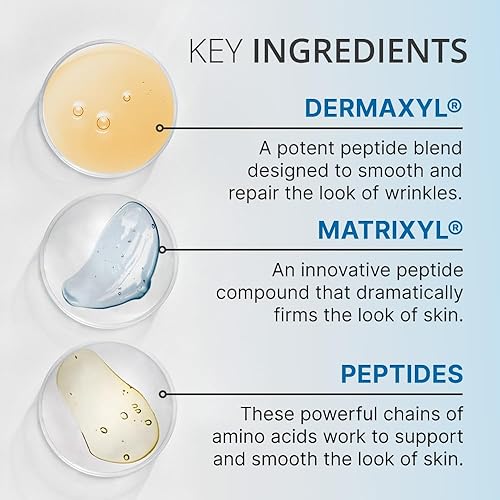 Miniatura 5 de goPure Glyco-Peptide Crema facial antiarrugas  Hidratante de ácido hialurónico para cara con ácido glicólico, péptidos y vitamina E  Hidratante