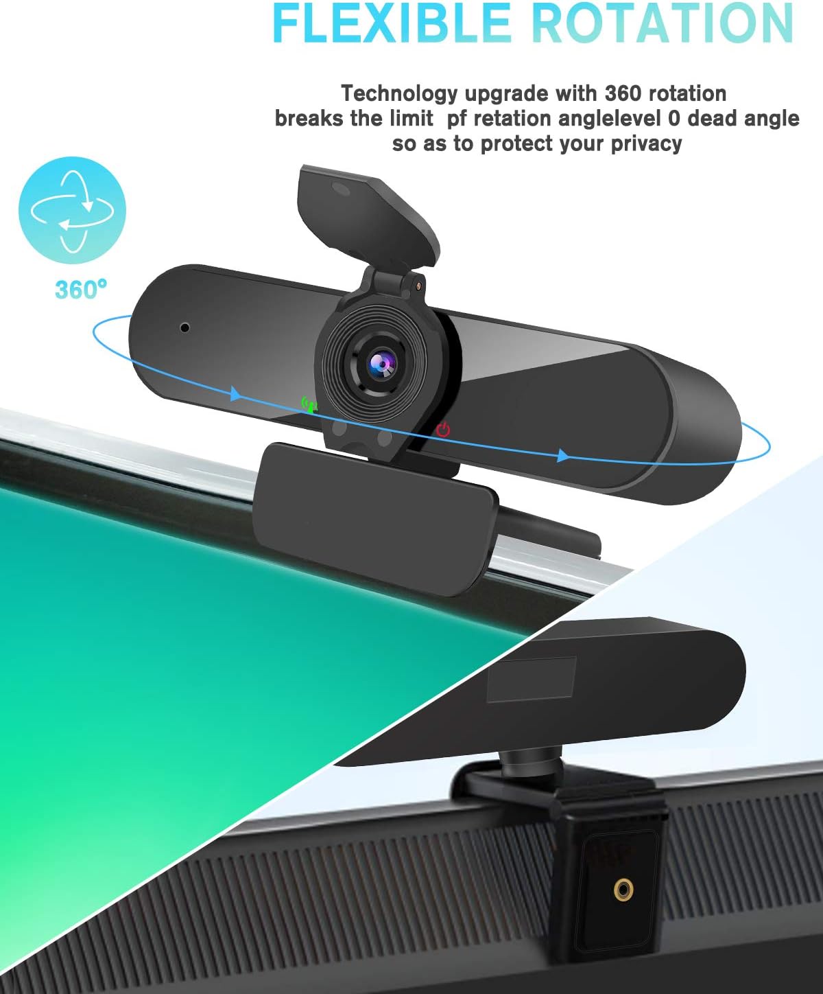 40% Off Discount 2K Streaming Webcam with Microphone, 2560P 4MP USB Computer Webcam with Privacy Shutter and Tripod Stand, Plug and Play, Desktop Laptop Computer Web PC Mac Video Calling Conferencing Recording