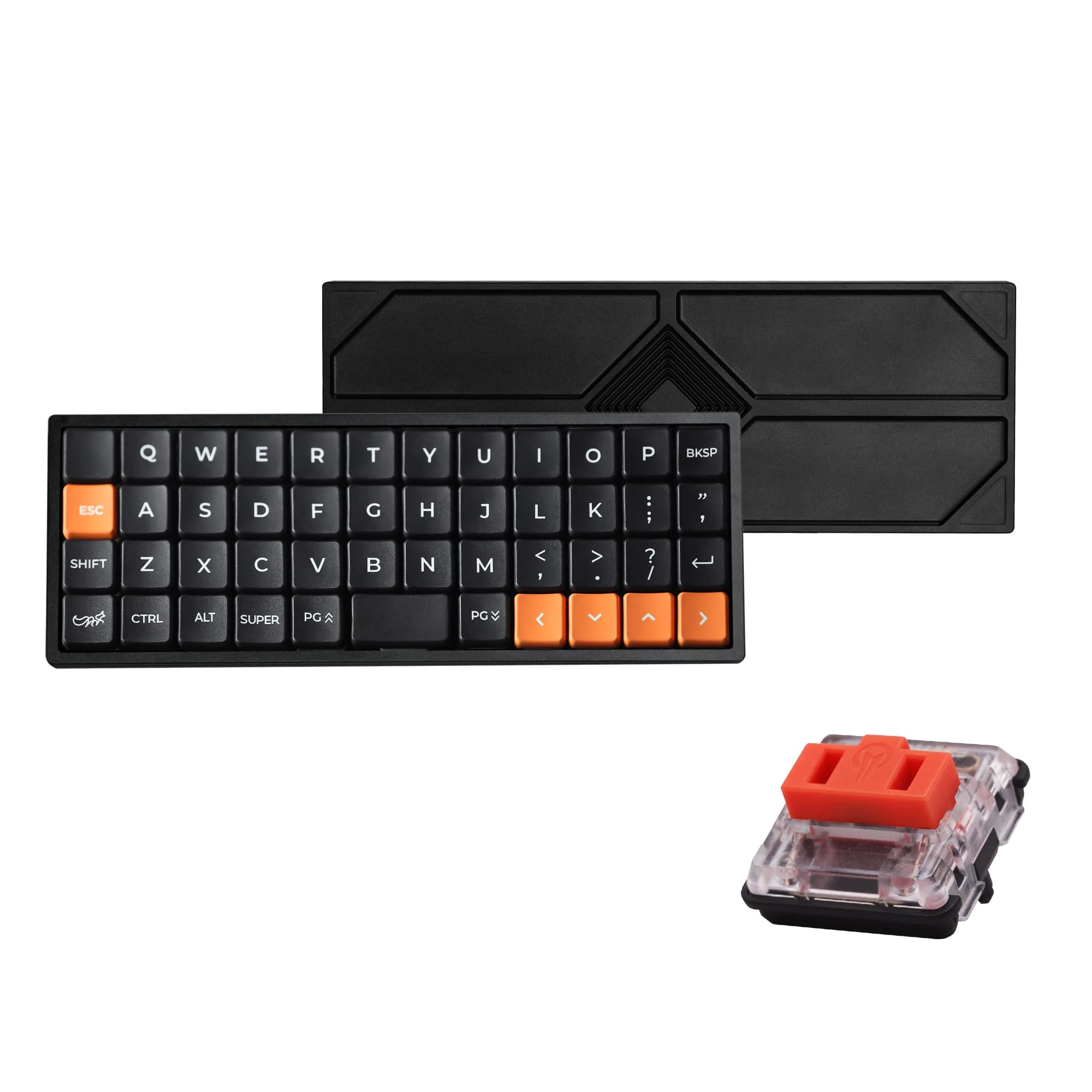 Amazon | Geonix48 48%シングルモード薄型メカニカルキーボードレッド