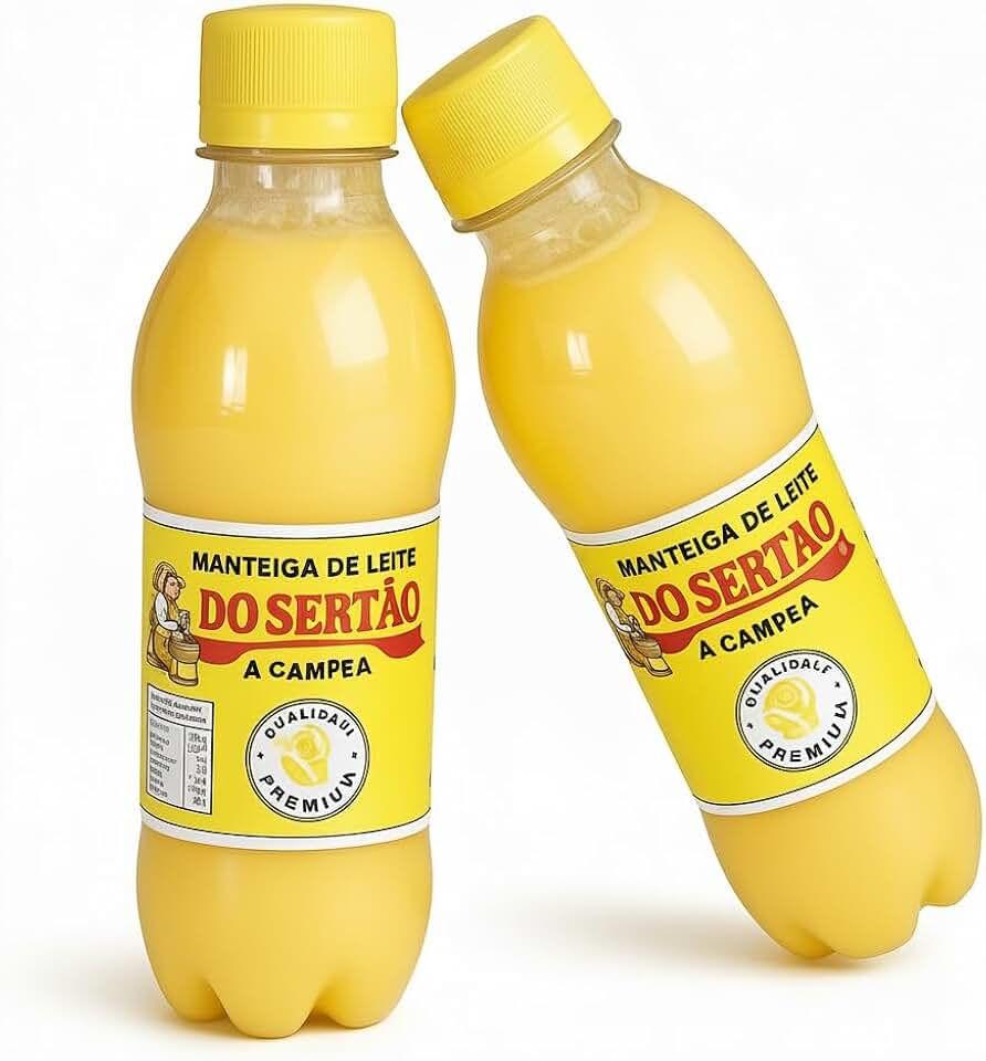 Manteiga de Garrafa de Leite Do Sertão, A Campeã, Artesanal Mineira, sem gluten, 470g