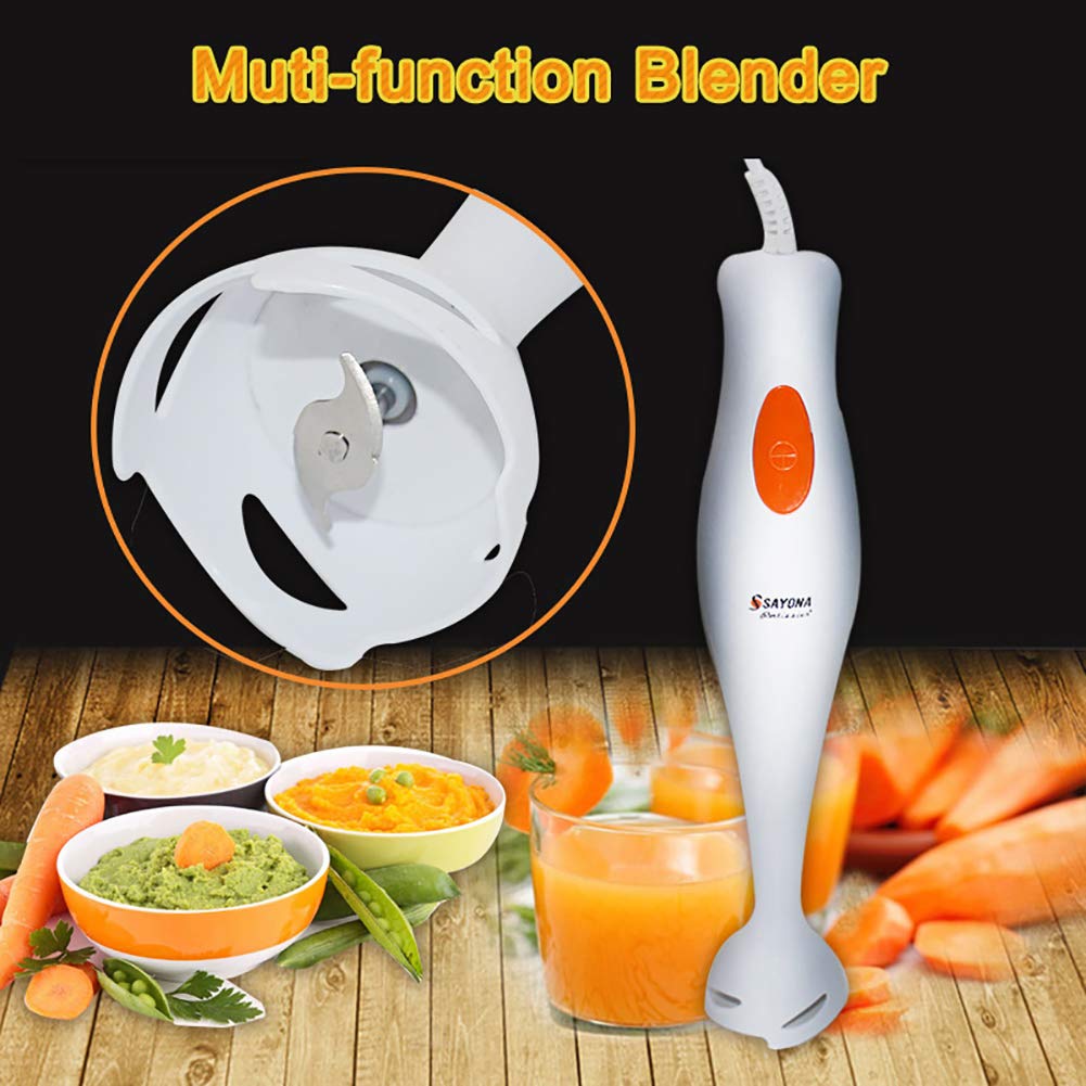 Immersion Hand Blender, Electri Blender, Kitchen Food Processor/Juicer Mixer Egg Whisk for Coffee Milk Foam, Puree Baby Food, Smoothies, Sauces and Soups